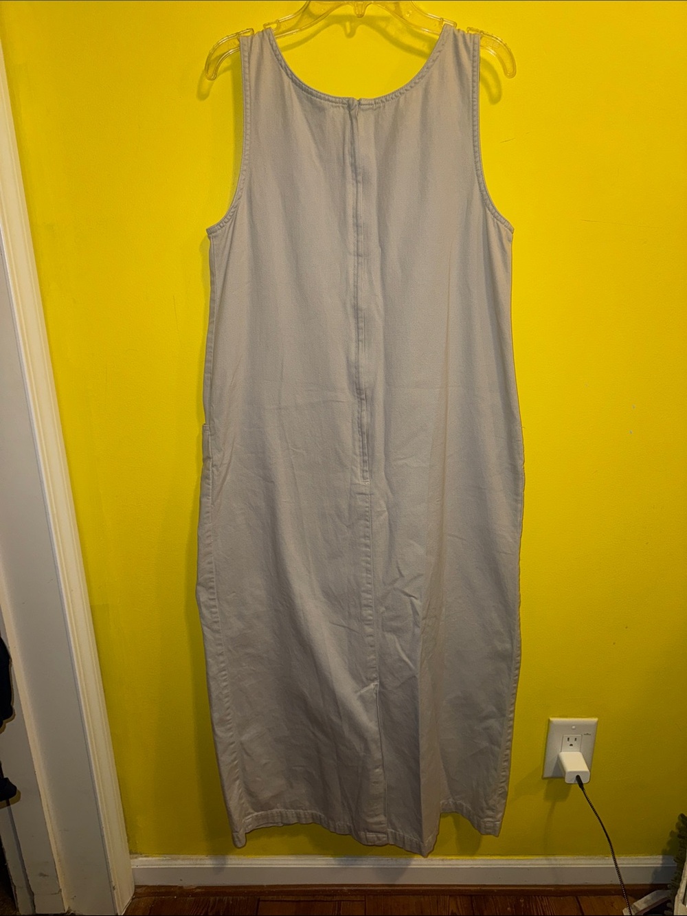 Blue J Light Gray Sleeveless Pinafore Dress - Picture 6 of 8